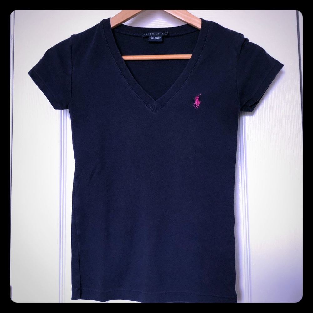POLO Dark Blue V-Neck Tee